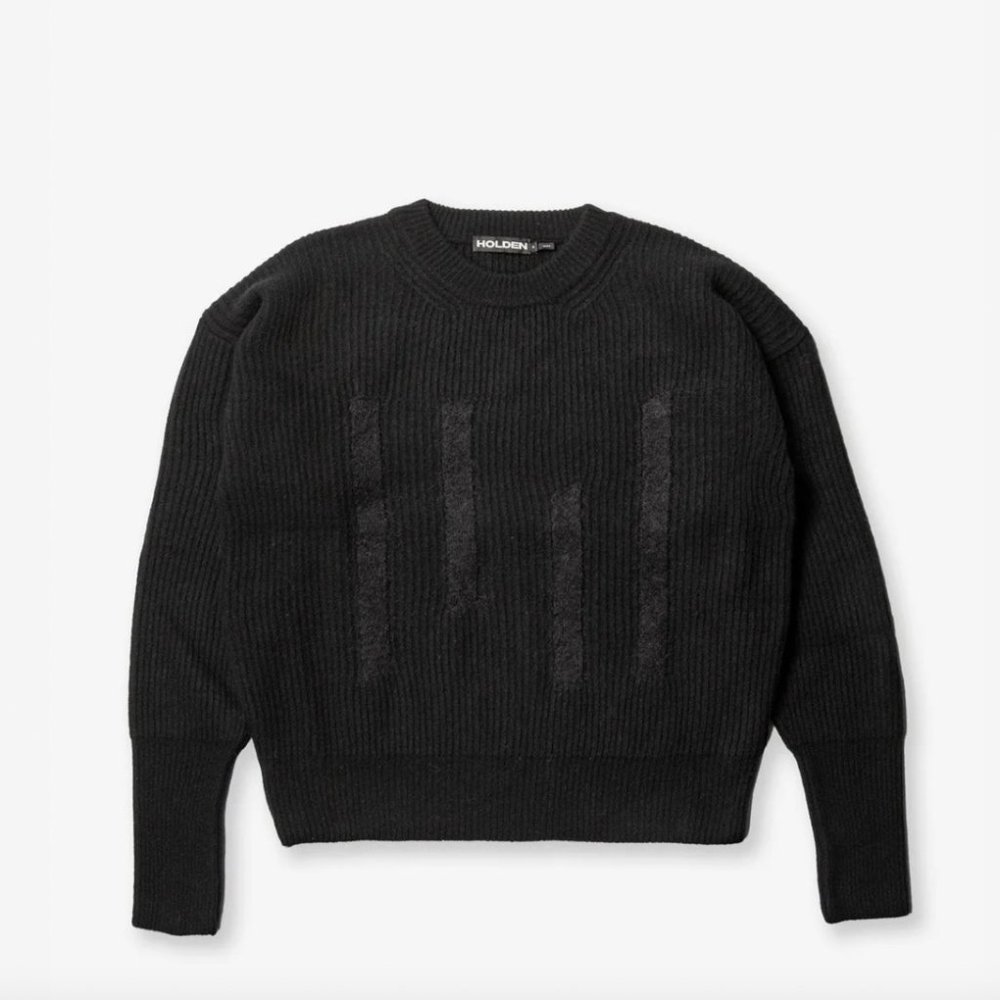 WOOL ICON SWEATER - Black